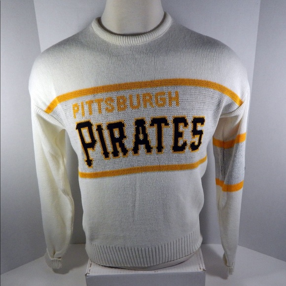cliff engle Other - Pittsburgh Pirates White Yellow Cliff Engle Sweater Medium Rare Vintage Medium